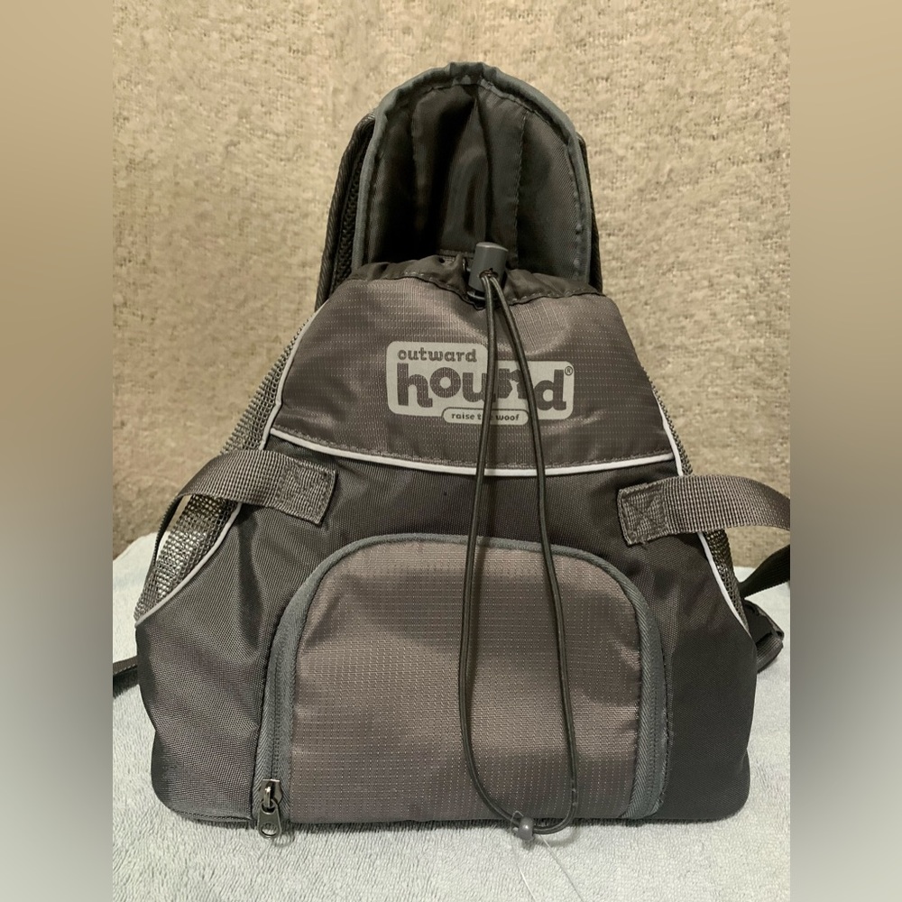 Outward Hound Pooch Small Dog Front Pack Carrier Backpack Raise theWoof Gray#PUP - Picture 2 of 15